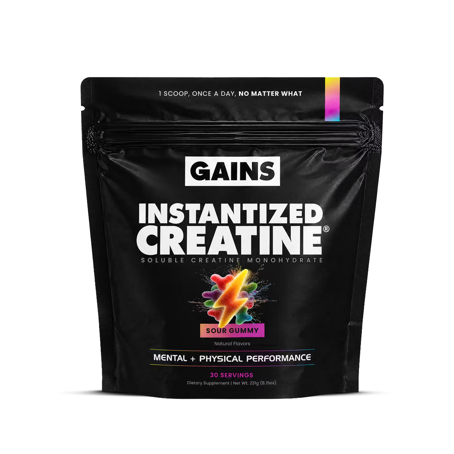 Gains Instantized Creatine Powder 30 Servings