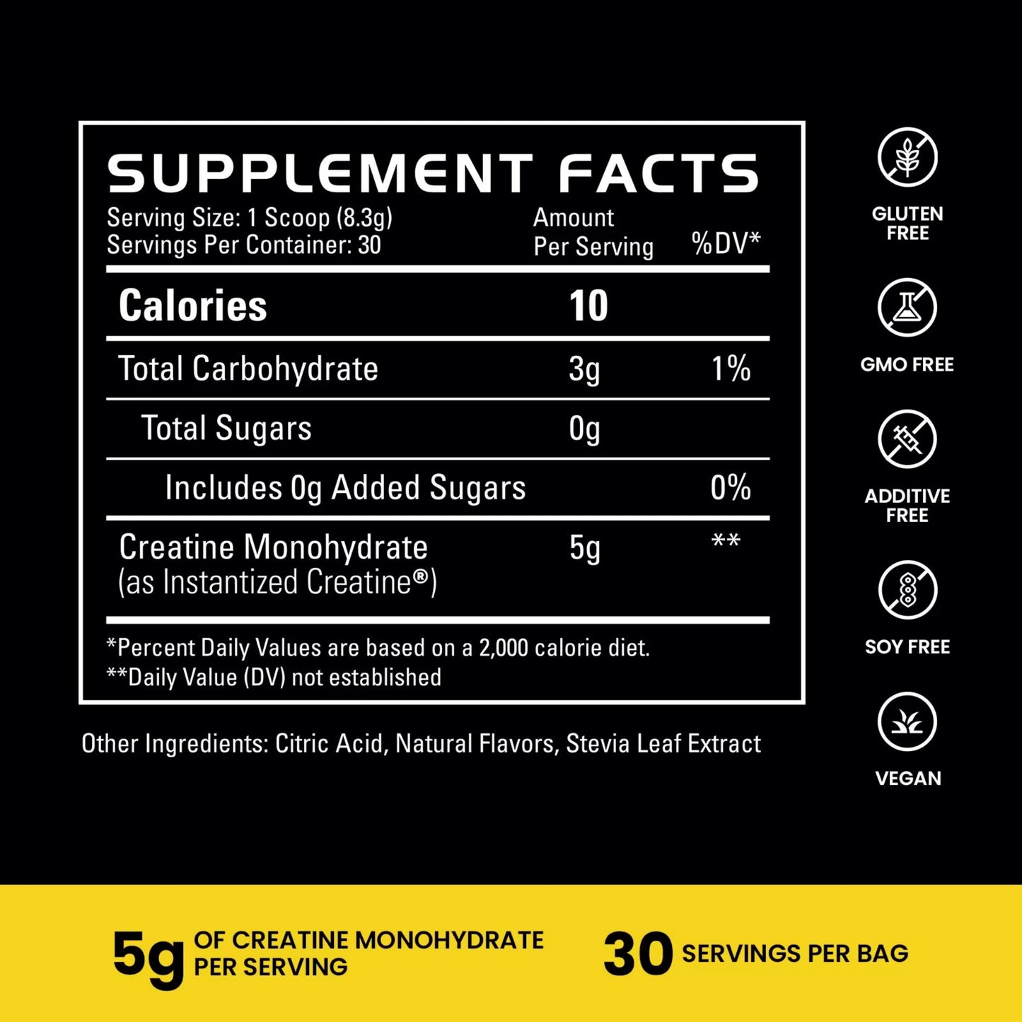 Gains Instantized Creatine Powder 30 Servings
