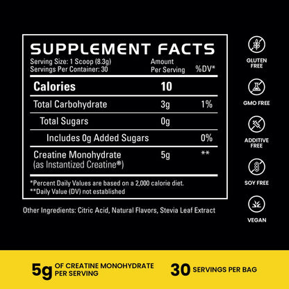 Gains Instantized Creatine Powder 30 Servings