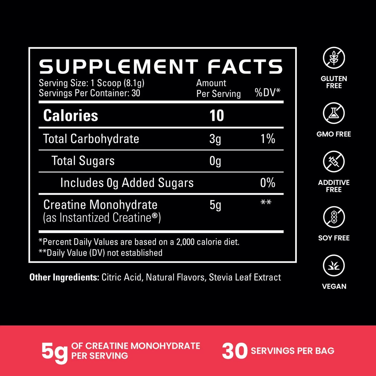 Gains Instantized Creatine Powder 30 Servings