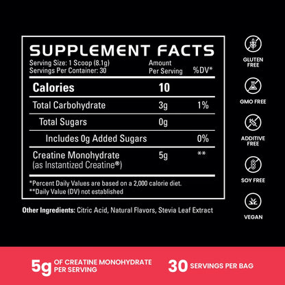 Gains Instantized Creatine Powder 30 Servings