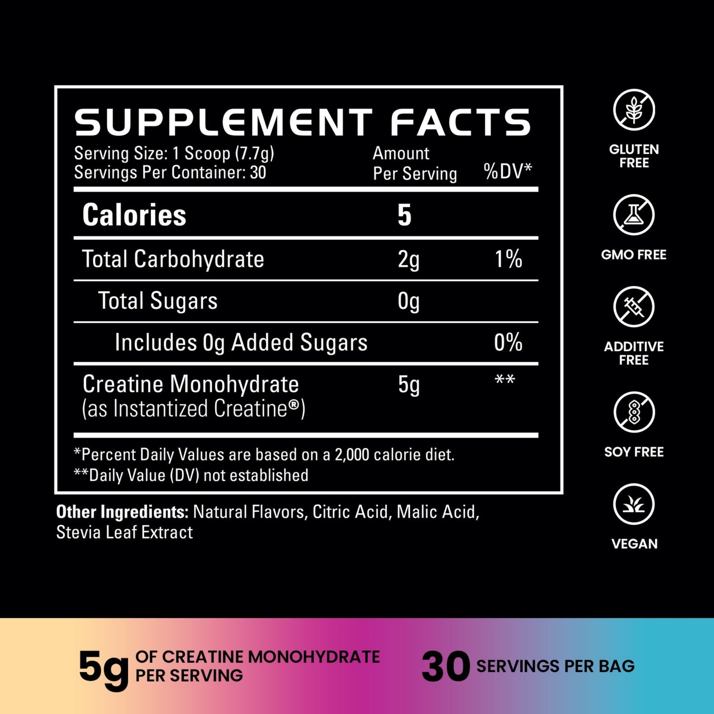 Gains Instantized Creatine Powder 30 Servings
