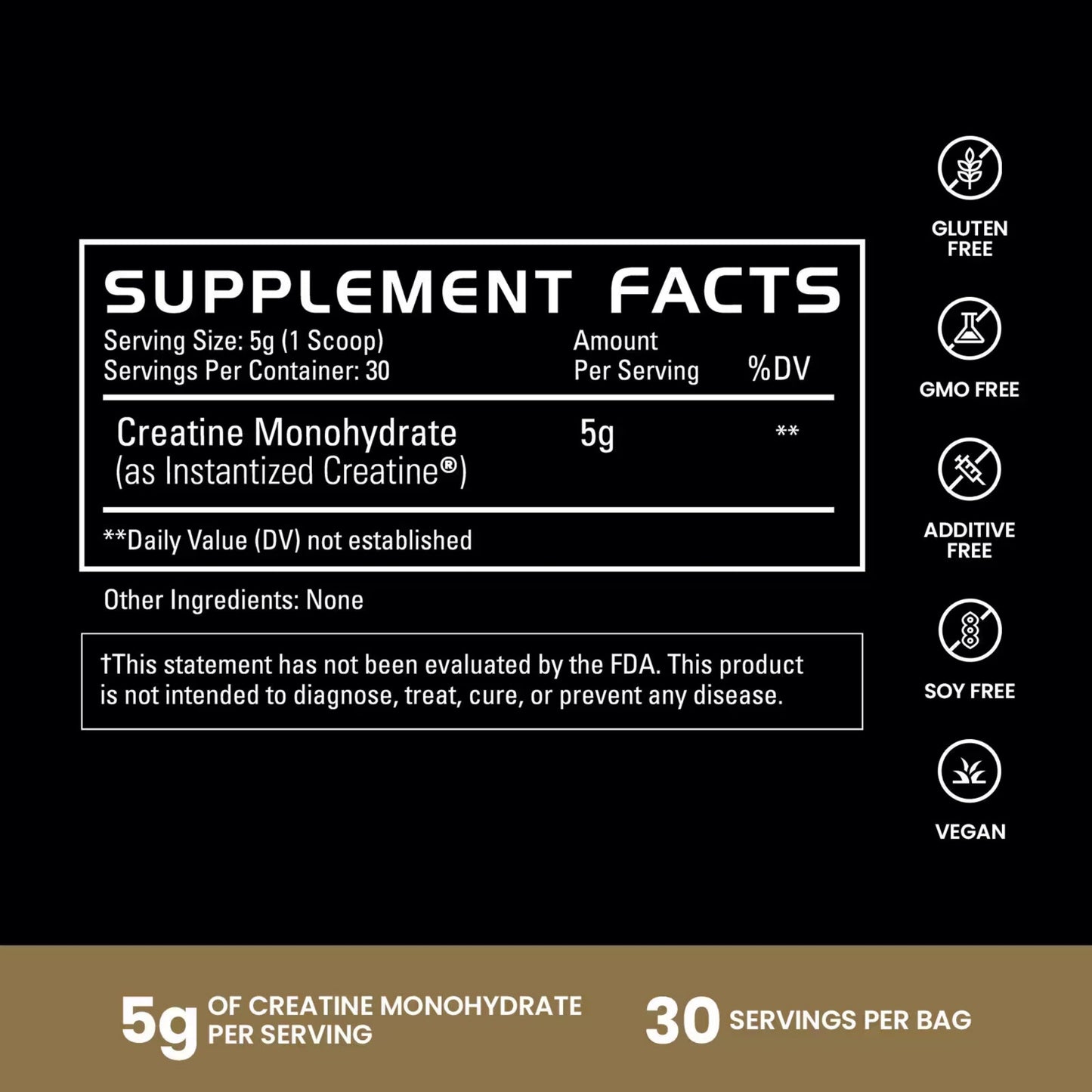 Gains Instantized Creatine Powder 30 Servings