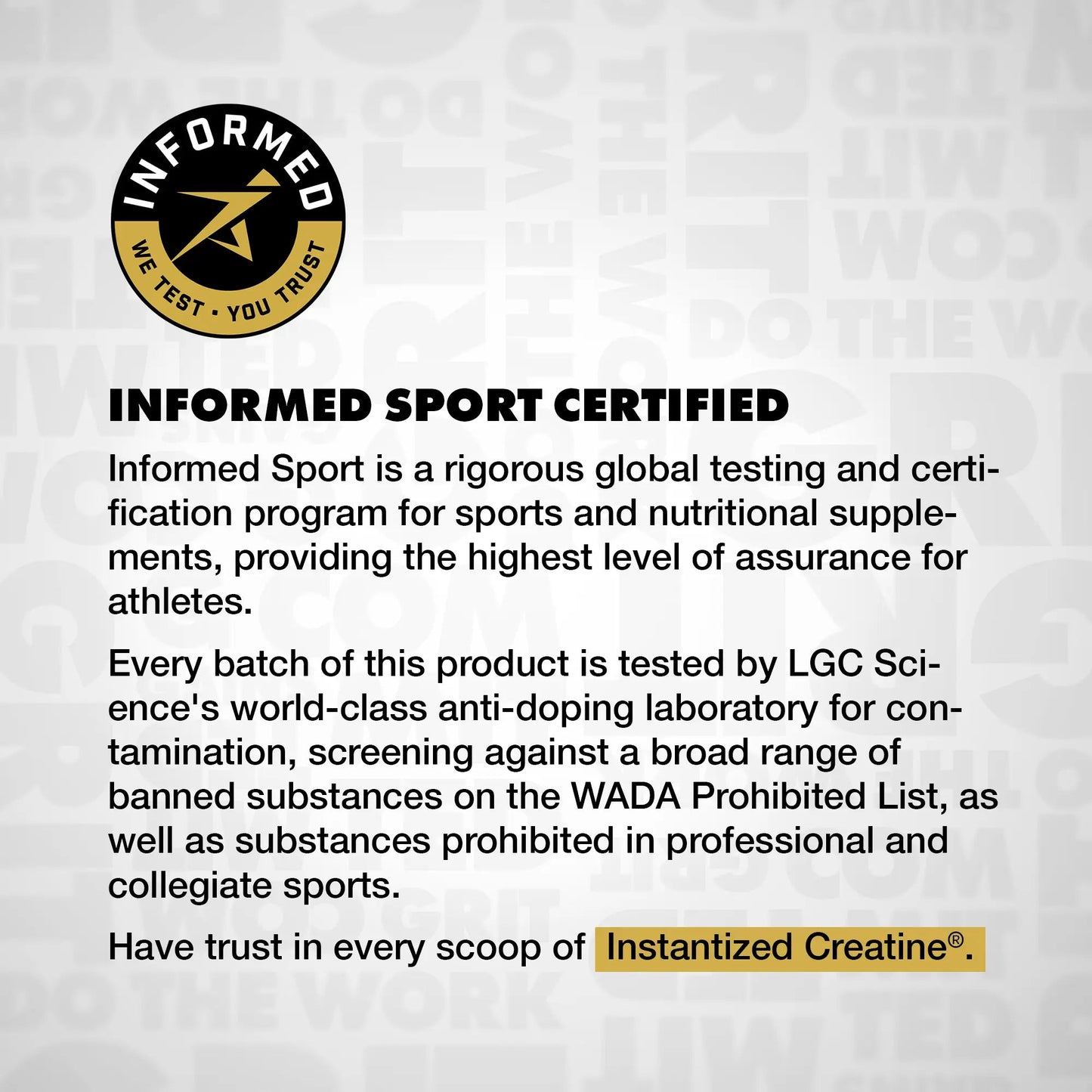 Gains Instantized Creatine Powder 30 Servings