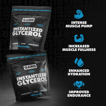 Gains Instantized Glycerol Powder 80 Servings