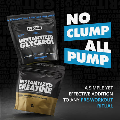 Gains Instantized Glycerol Powder 80 Servings